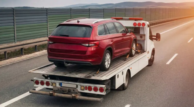 Guincho para carros em Olinda – carro sendo carregado em plataforma